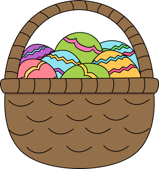 basket of easter eggs